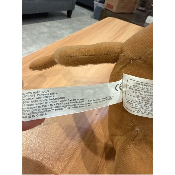 Scooby-Doo Vintage Plush In Yellow Raincoat Cartoon Network Collectible NWT - Picture 7 of 8